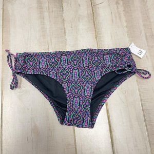 GAP hipster drawstring floral bikini bottom